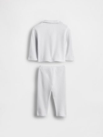 Conjunto de bebé de gofre hilado suave