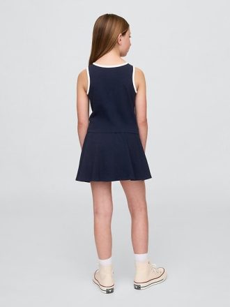 Conjunto de camiseta de tirantes y falda pantalón para niños
