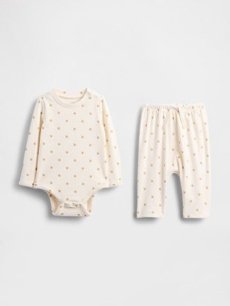 Conjunto de mono de bebé de hilado suave