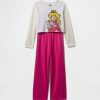 Conjunto de pijama corto de princesa Peach para niños