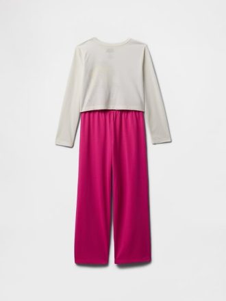Conjunto de pijama corto de princesa Peach para niños