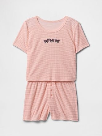 Conjunto de pijama corto reciclado para niños