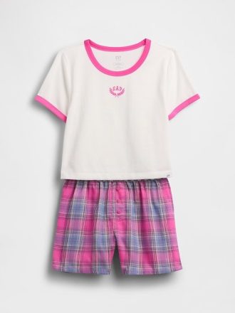 Conjunto de pijama corto reciclado para niños