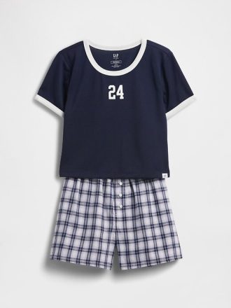 Conjunto de pijama corto reciclado para niños