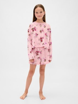 Conjunto de pijama corto reciclado para niños