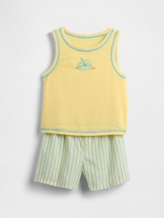 Conjunto de pijama corto reciclado para niños