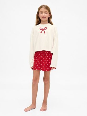 Conjunto de pijama corto reciclado para niños