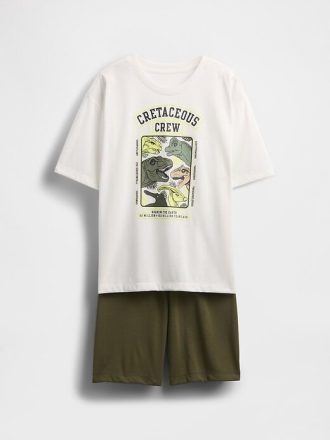 Conjunto de pijama corto reciclado para niños Conjunto de pijama corto reciclado para niños