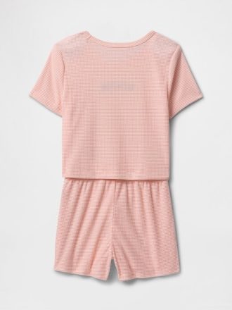 Conjunto de pijama corto reciclado para niños