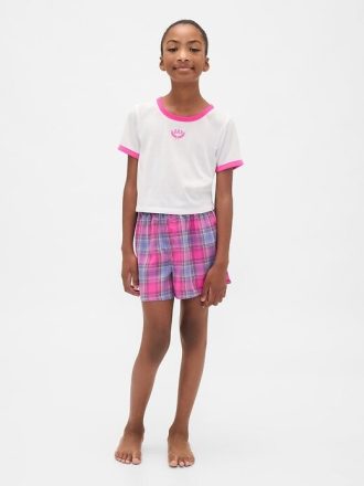 Conjunto de pijama corto reciclado para niños