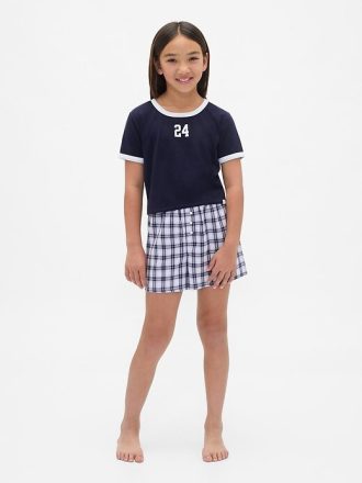 Conjunto de pijama corto reciclado para niños