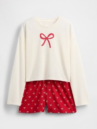 Conjunto de pijama corto reciclado para niños