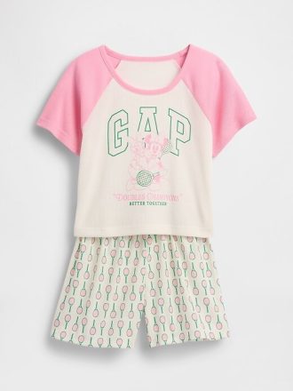 Conjunto de pijama corto reciclado para niños Gap × Disney Conjunto de pijama corto reciclado para niños Gap × Disney