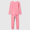 Conjunto de pijama de algodón orgánico cepillado para bebés y niños pequeños Conjunto de pijama de algodón orgánico cepillado para bebés y niños pequeños