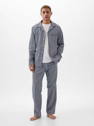 Conjunto de pijama de popelina para adultos