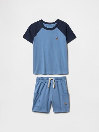 Conjunto de ropa cargo para bebés y niños pequeños que se puede combinar