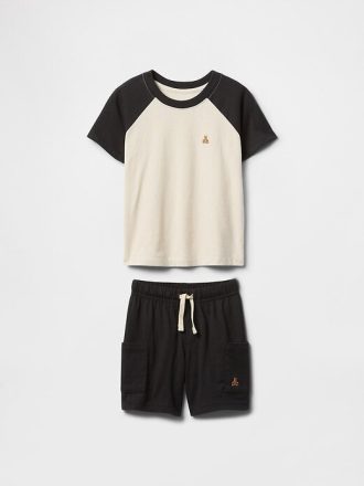Conjunto de ropa cargo para bebés y niños pequeños que se puede combinar