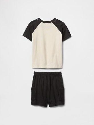 Conjunto de ropa cargo para bebés y niños pequeños que se puede combinar