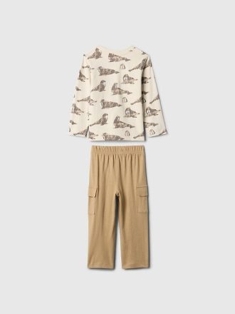Conjunto de ropa cargo para bebés y niños pequeños que se puede combinar