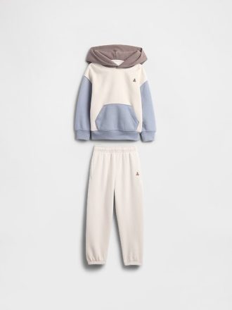 Conjunto de sudadera con capucha y bloques de color vintage para bebé y niño pequeño Conjunto de sudadera con capucha y bloques de color vintage para bebé y niño pequeño