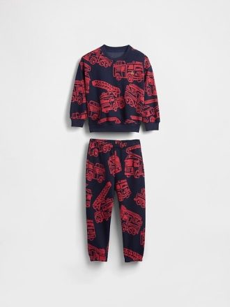Conjunto de sudadera de camión de bomberos VintageSoft para bebés y niños pequeños