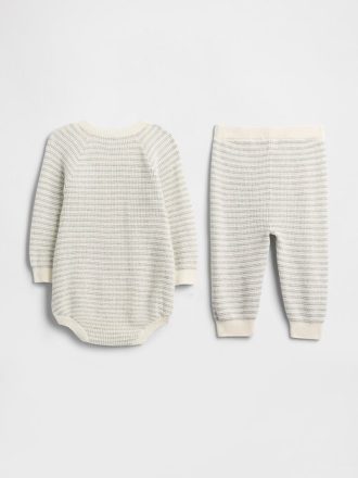 Conjunto de suéter y body para bebé Conjunto de suéter y body para bebé