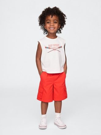 Conjunto deportivo con logotipo para bebés y niños pequeños
