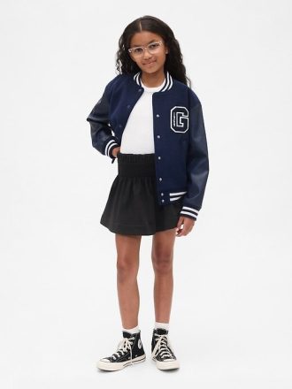 Falda fruncida suave vintage para niños