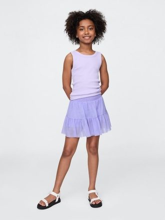 Falda pantalón de malla fácil para niños