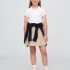 Falda pantalón plisada caqui fácil de usar para niños Falda pantalón plisada caqui fácil de usar para niños