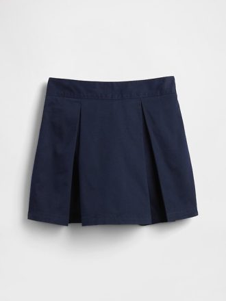 Falda pantalón plisada caqui fácil de usar para niños Falda pantalón plisada caqui fácil de usar para niños