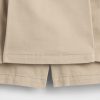 Falda pantalón plisada caqui fácil de usar para niños Falda pantalón plisada caqui fácil de usar para niños