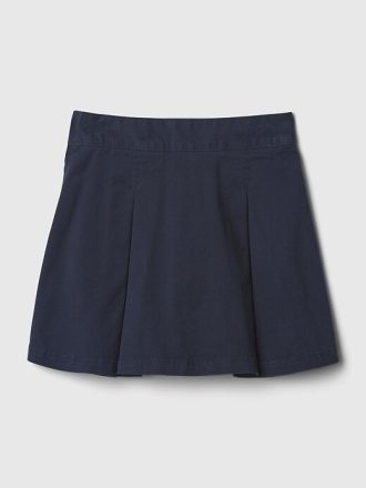 Falda pantalón plisada de color caqui para niños Falda pantalón plisada de color caqui para niños