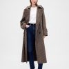 Gabardina de espiga de mezcla de lana Gabardina de espiga de mezcla de lana