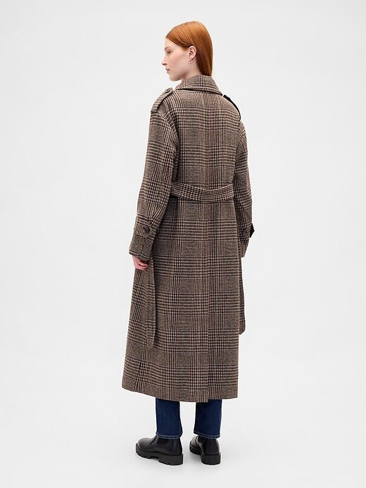 Gabardina de espiga de mezcla de lana Gabardina de espiga de mezcla de lana