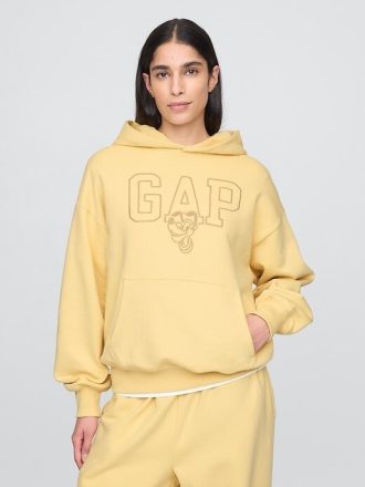 Gap × Disney Sudadera con capucha extragrande con logotipo para adultos
