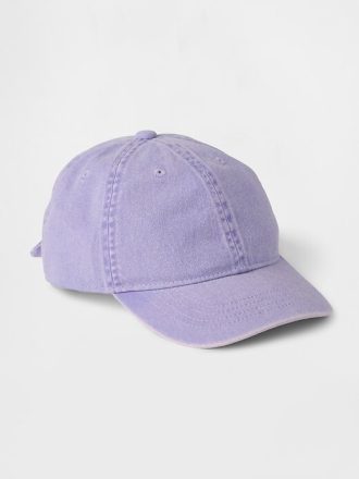 Gorra de béisbol con lazo de mezclilla teñida para niños
