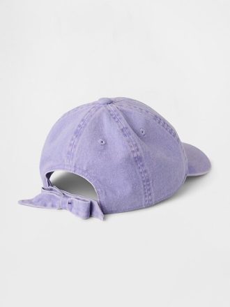 Gorra de béisbol con lazo de mezclilla teñida para niños
