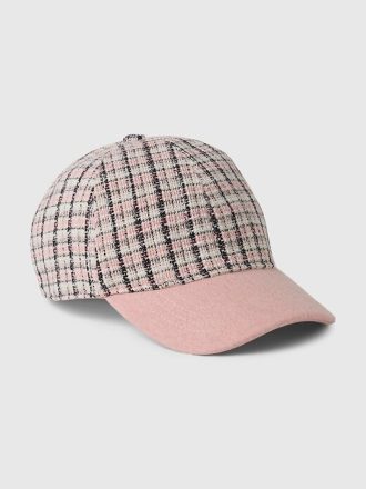 Gorra de béisbol de tweed para niños