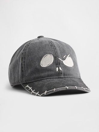 Gorra de béisbol infantil con calavera de Gap × Disney Tim Burton’s Pesadilla antes de Navidad