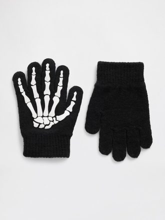 Guantes de esqueleto de Halloween para niños pequeños