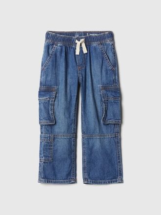 Jeans holgados cargo para bebés y niños pequeños