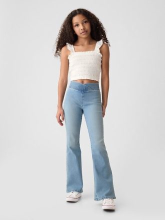 Jeggings acampanados de tiro alto para niños