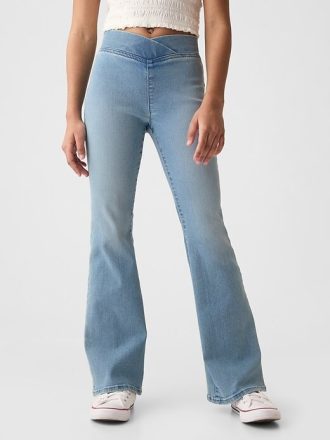 Jeggings acampanados de tiro alto para niños