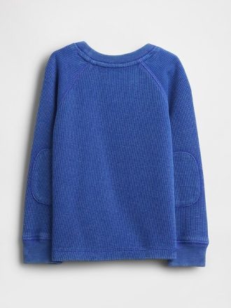Jersey de cuello redondo texturizado para bebés y niños pequeños