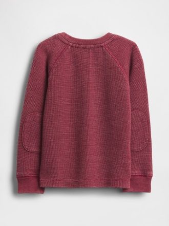 Jersey de cuello redondo texturizado para bebés y niños pequeños