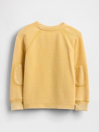 Jersey de cuello redondo texturizado para bebés y niños pequeños