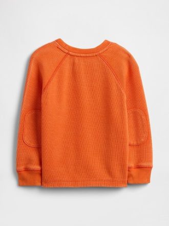 Jersey de cuello redondo texturizado para bebés y niños pequeños
