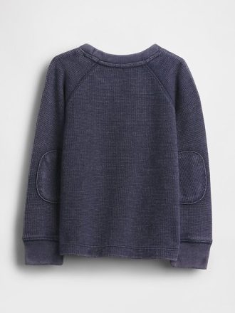 Jersey de cuello redondo texturizado para bebés y niños pequeños