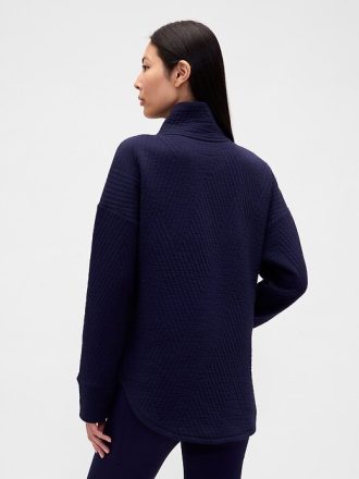 Jersey de jacquard acolchado con media cremallera GapFit